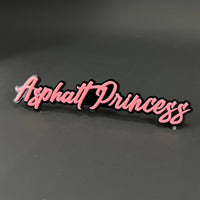 1PC Asphalt Princess 3D Acrylic Badge - Car Truck Emblem Fender Sticker