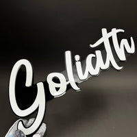 1PC Goliath 3D Acrylic Badge - Car Truck Emblem Fender Tailgate Trunk Sticker
