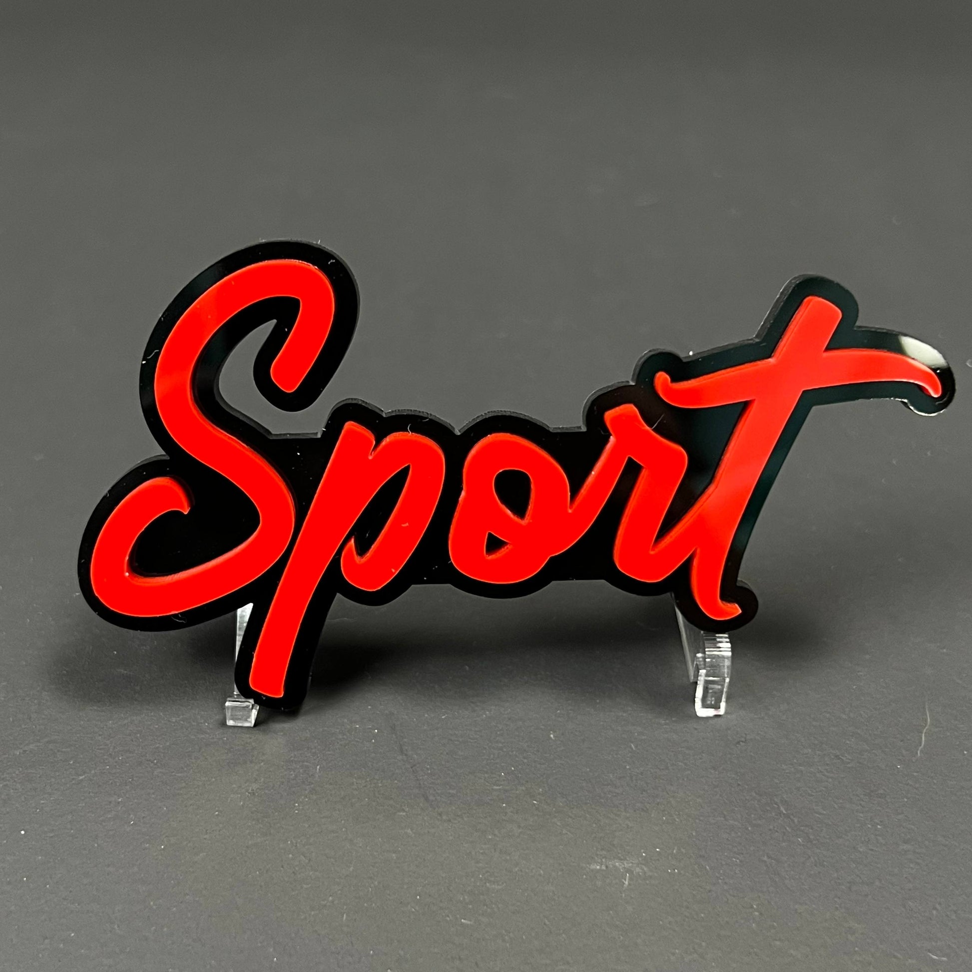 1PC Sport 3D Acrylic Badge - Car Truck Emblem Fender Tailgate Trunk Sticker