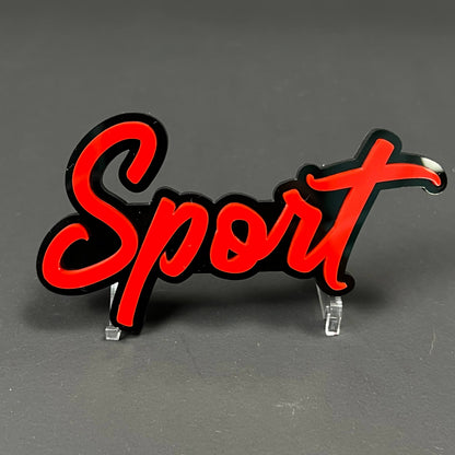 1PC Sport 3D Acrylic Badge - Car Truck Emblem Fender Tailgate Trunk Sticker
