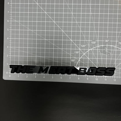 1PC THE MEAT BOSS 3D Acrylic Badge - Car Truck Emblem Fender Sticker