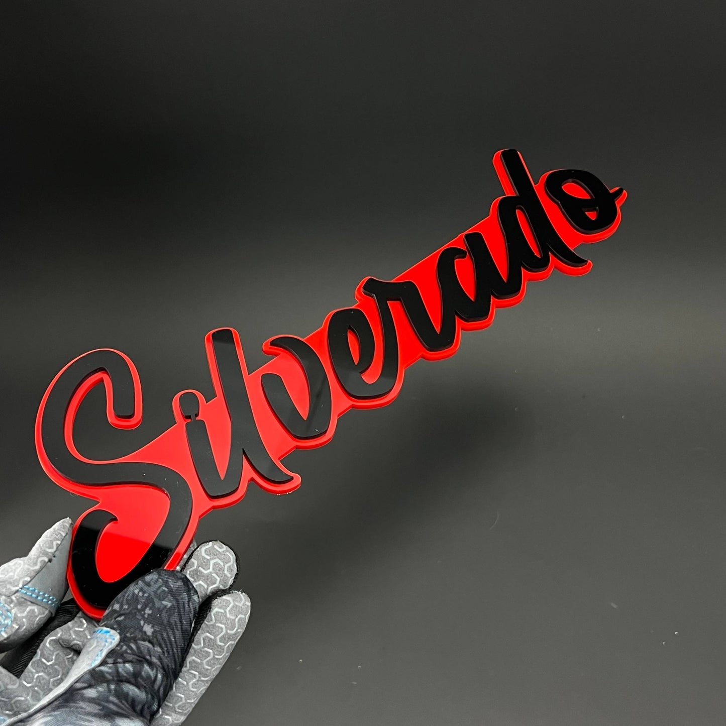 1PC Silverado 3D Acrylic Badge - Car Truck Emblem Fender Tailgate Trunk Sticker