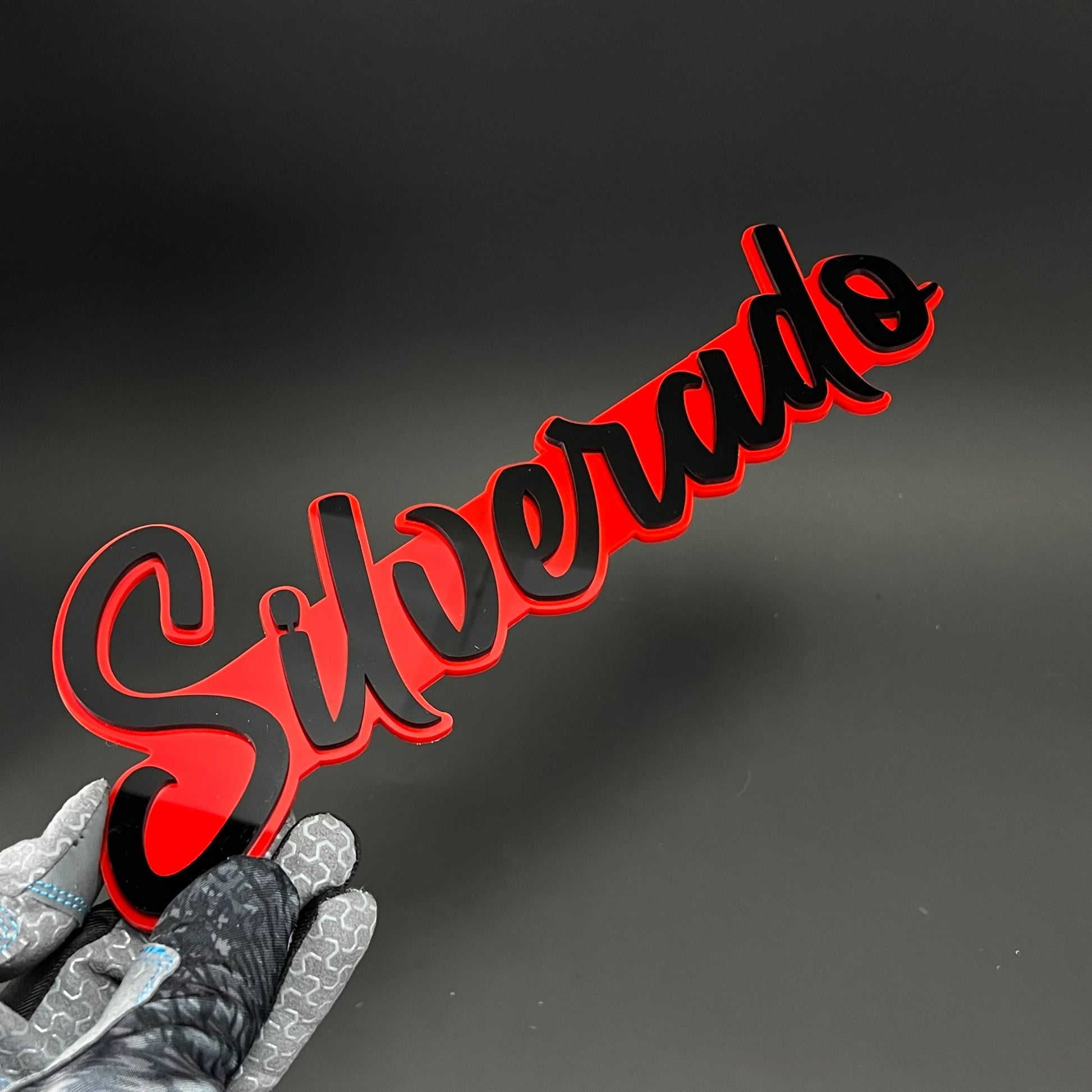 1PC Silverado 3D Acrylic Badge - Car Truck Emblem Fender Tailgate Trunk Sticker