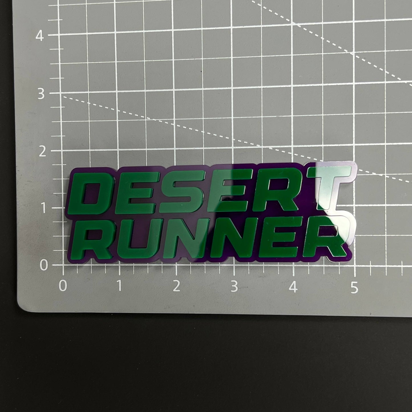 1PC DESERT RUNNER 3D Acrylic Badge - Car Truck Emblem Fender Sticker