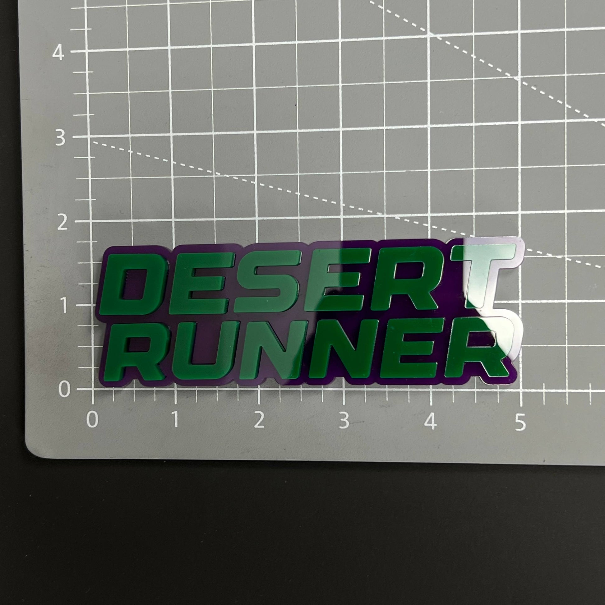 1PC DESERT RUNNER 3D Acrylic Badge - Car Truck Emblem Fender Sticker