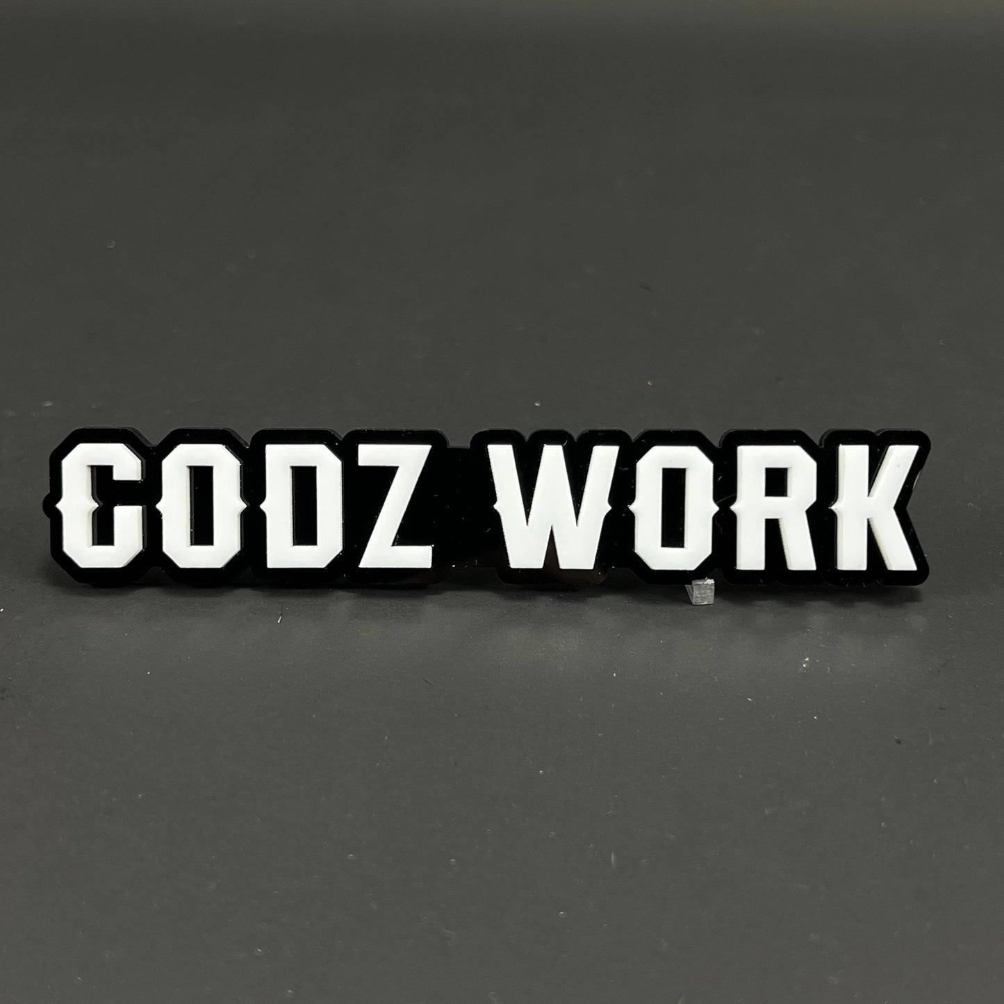 1PC GODZ WORK 3D Acrylic Badge - Car Truck Emblem Fender Tailgate Trunk Sticker