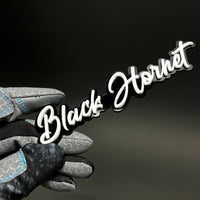 1PC Black Hornet 3D Acrylic Badge - Car Truck Emblem Fender Sticker