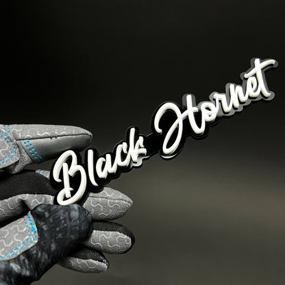 1PC Black Hornet 3D Acrylic Badge - Car Truck Emblem Fender Sticker