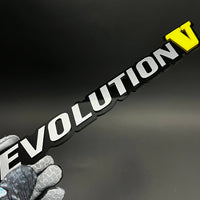 1PC EVOLUTION V 3D Acrylic Badge - Car Truck Emblem Fender Sticker