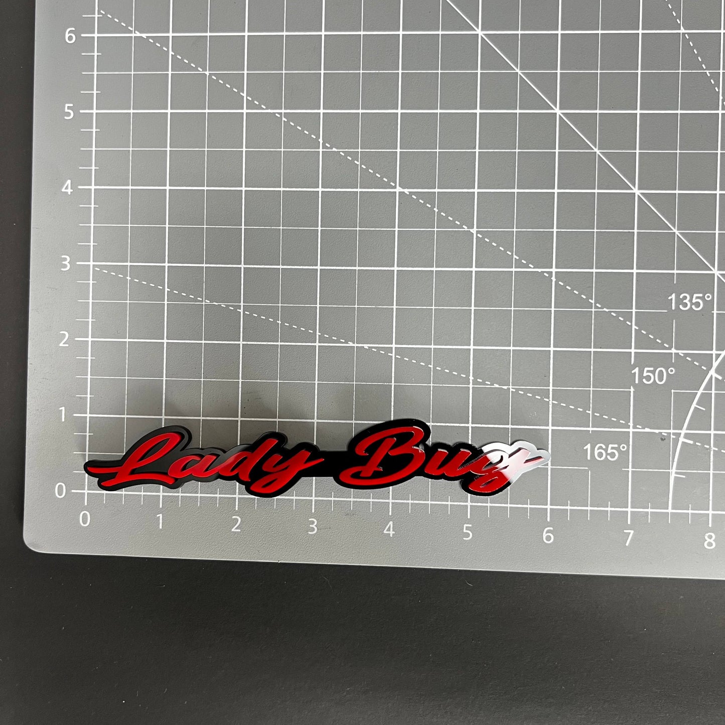 1PC Lady Bug 3D Acrylic Badge - Car Truck Emblem Fender Tailgate Trunk Sticker