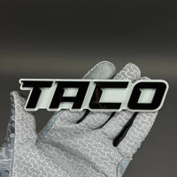 1PC TACO 3D Acrylic Badge - Car Truck Emblem Fender Tailgate Trunk Sticker