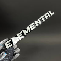 1PC ELEMENTAL 3D Acrylic Badge - Car Truck Emblem Fender Tailgate Trunk Sticker