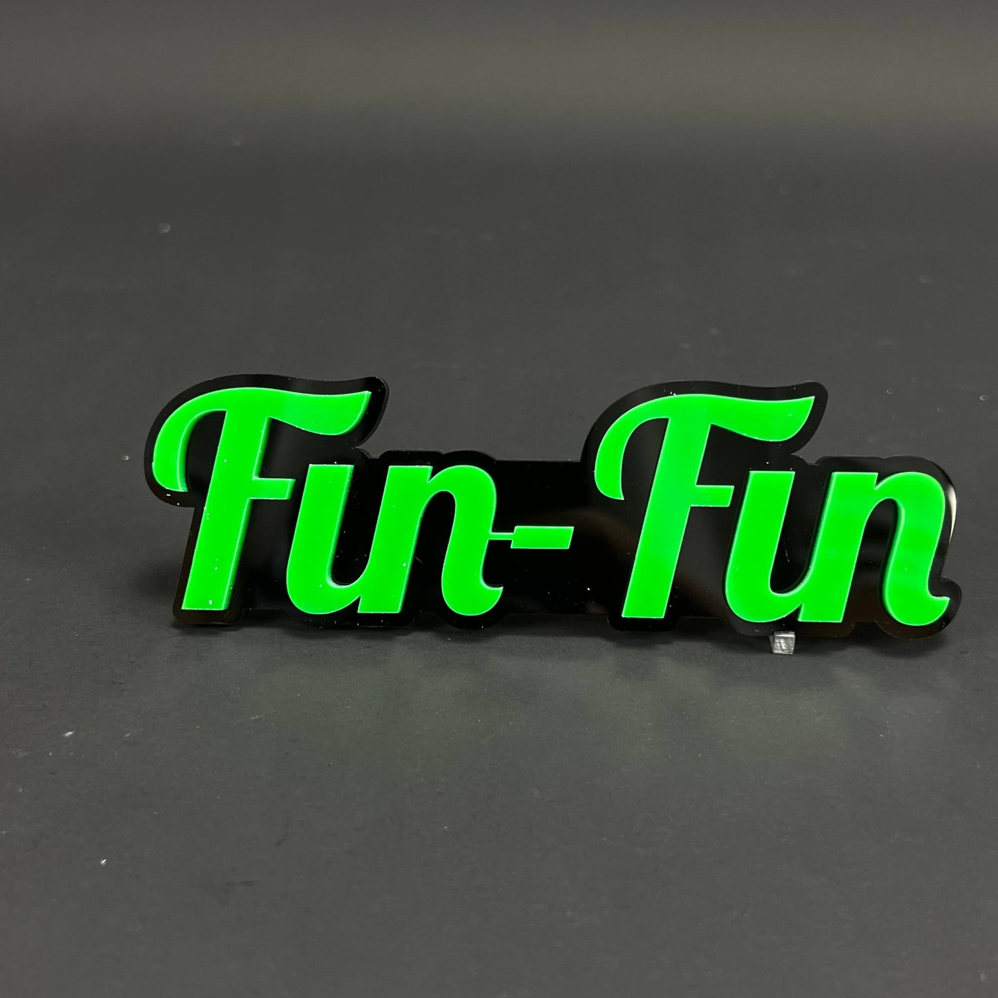 1PC Fin-Fin 3D Acrylic Badge - Car Truck Emblem Fender Tailgate Trunk Sticker
