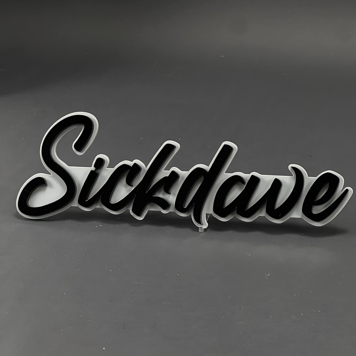 1PC Sickdave 3D Acrylic Badge - Car Truck Emblem Fender Tailgate Trunk Sticker