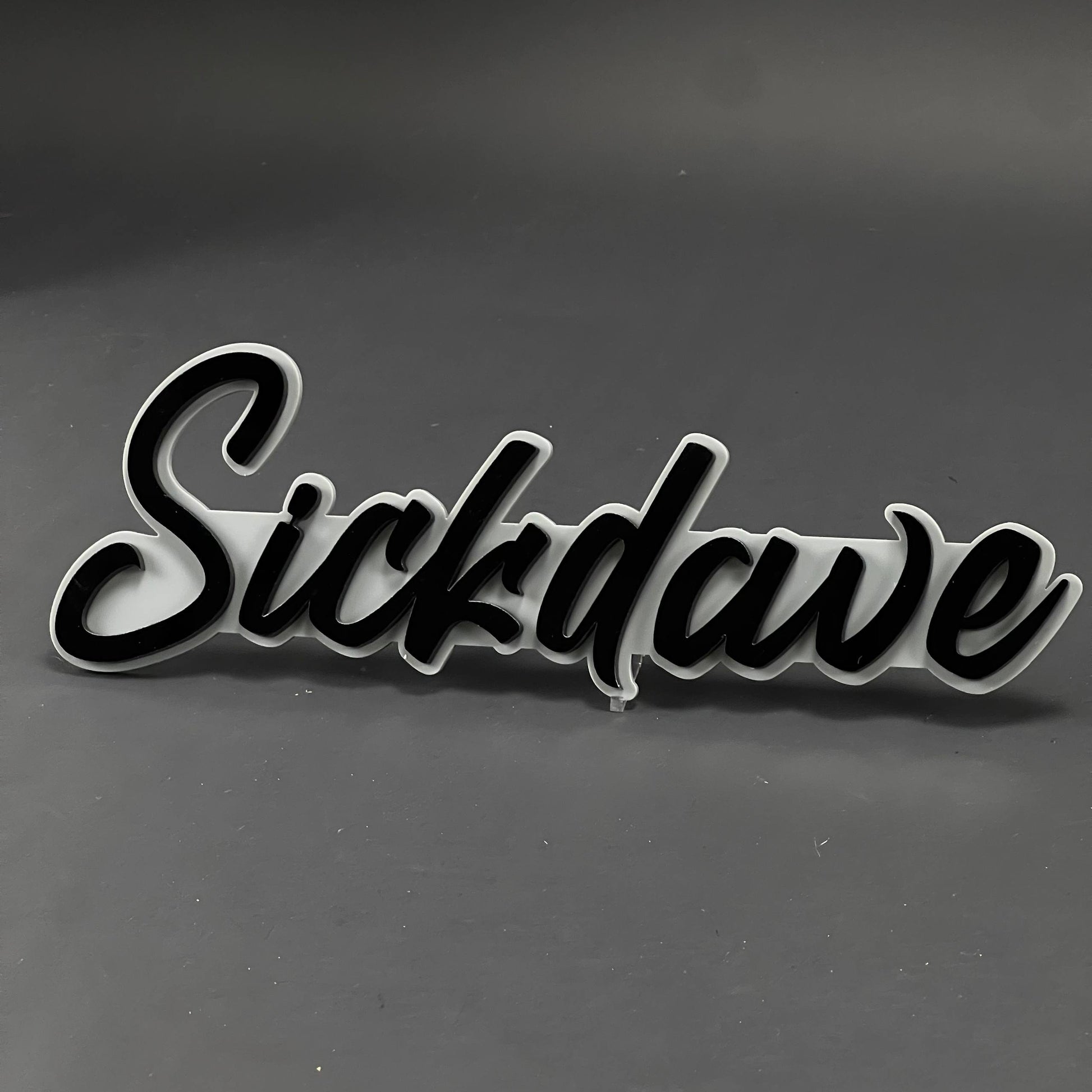 1PC Sickdave 3D Acrylic Badge - Car Truck Emblem Fender Tailgate Trunk Sticker