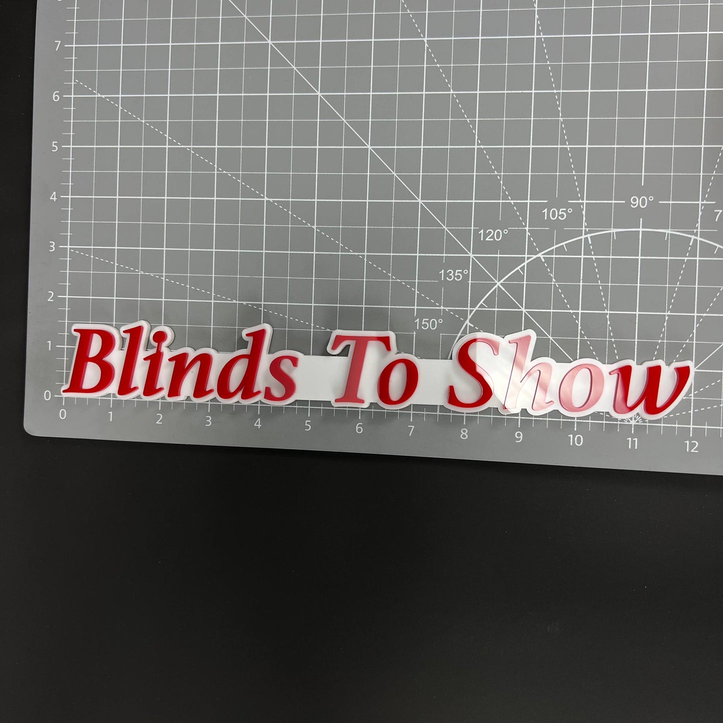 1PC Blinds To Show 3D Acrylic Badge - Car Truck Emblem Fender Sticker