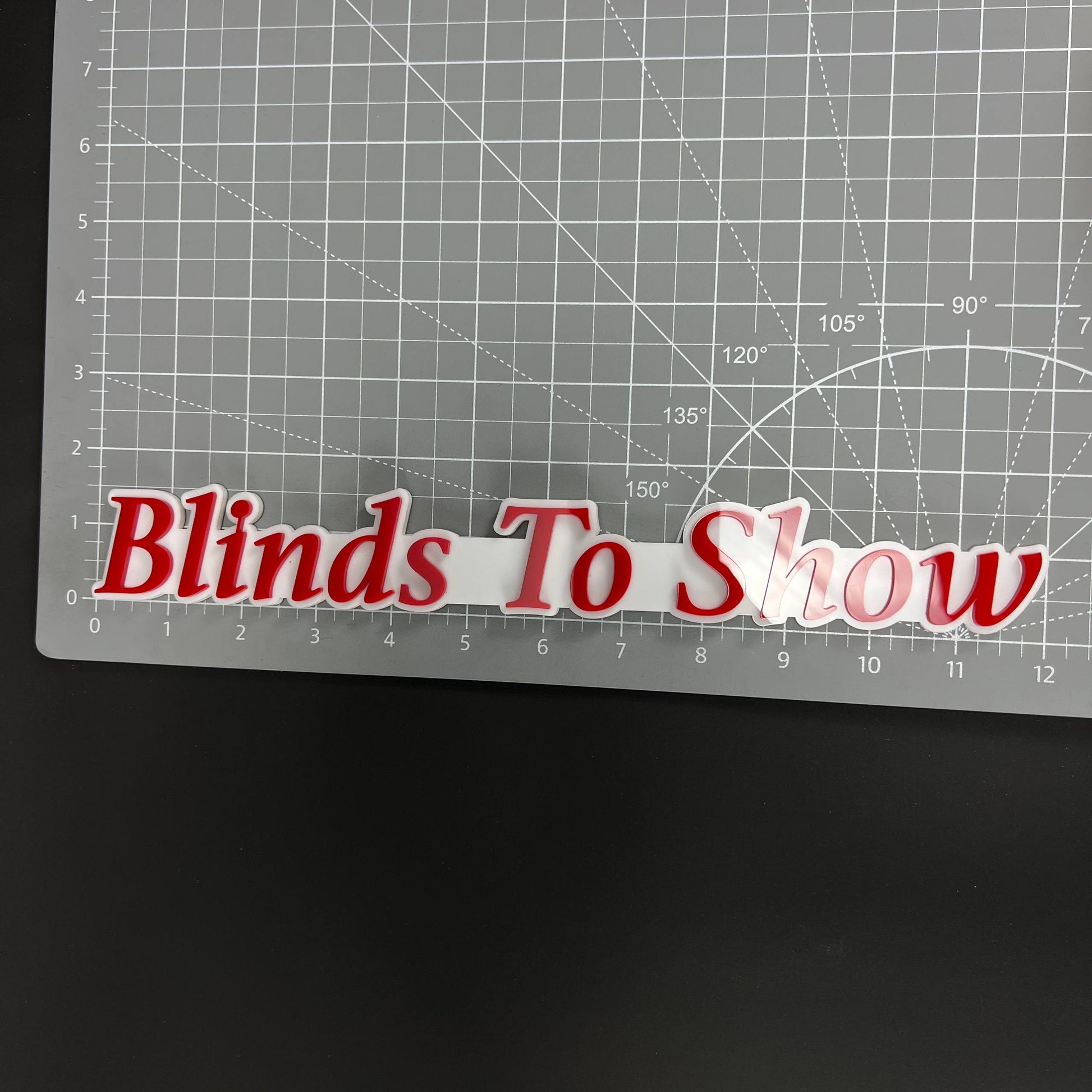 1PC Blinds To Show 3D Acrylic Badge - Car Truck Emblem Fender Sticker