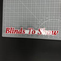 1PC Blinds To Show 3D Acrylic Badge - Car Truck Emblem Fender Sticker