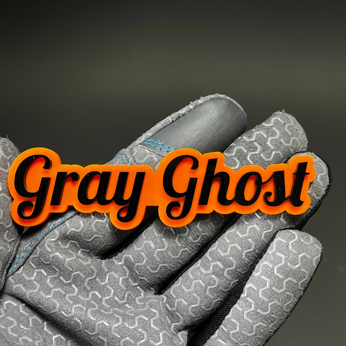1PC Gray Ghost 3D Acrylic Badge - Car Truck Emblem Fender Tailgate Trunk Sticker
