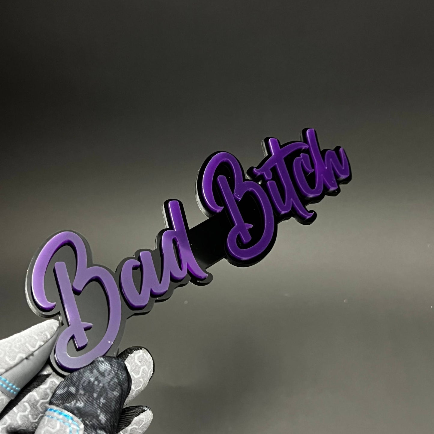 1PC Bad Bitch 3D Acrylic Badge - Car Truck Emblem Fender Tailgate Trunk Sticker