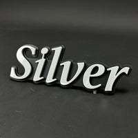 1PC Silver 3D Acrylic Badge - Car Truck Emblem Fender Tailgate Trunk Sticker
