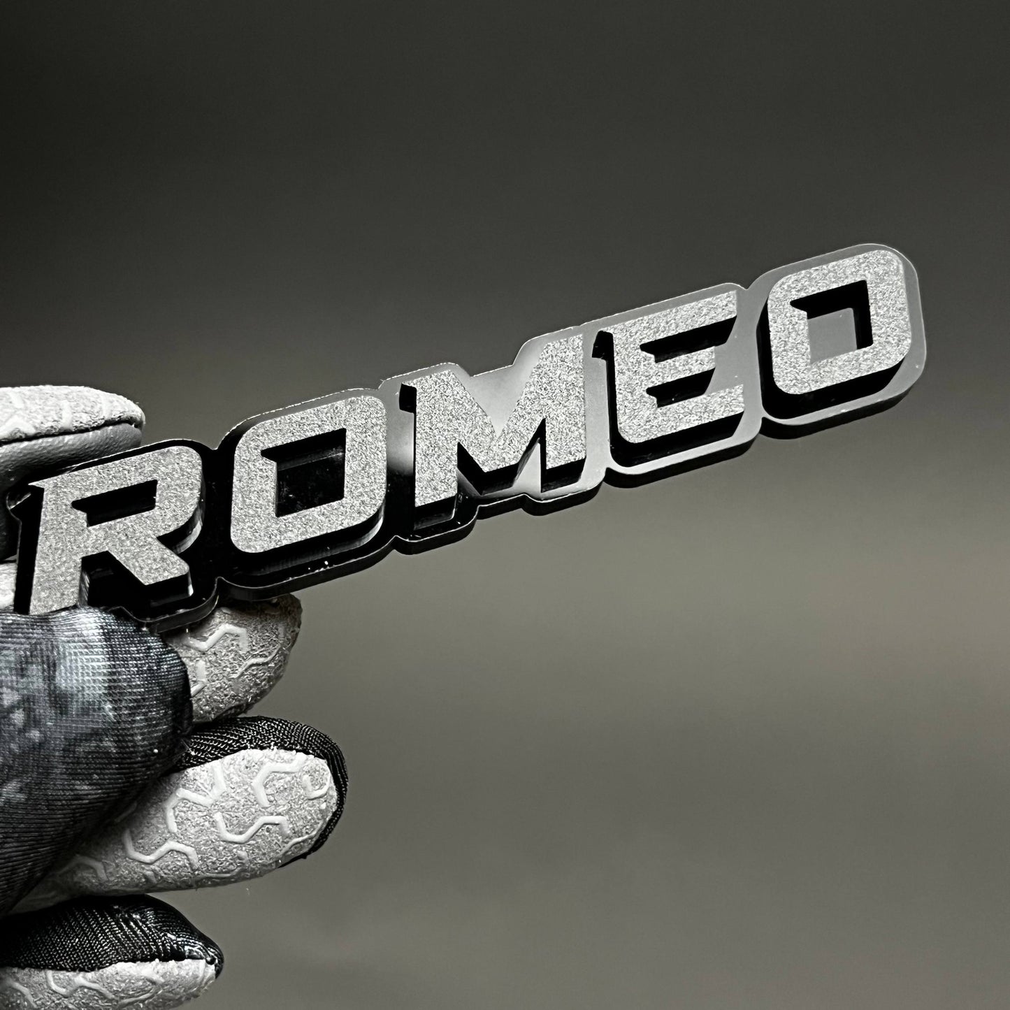1PC ROMEO 3D Acrylic Badge - Car Truck Emblem Fender Tailgate Trunk Sticker