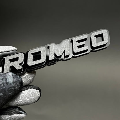 1PC ROMEO 3D Acrylic Badge - Car Truck Emblem Fender Tailgate Trunk Sticker