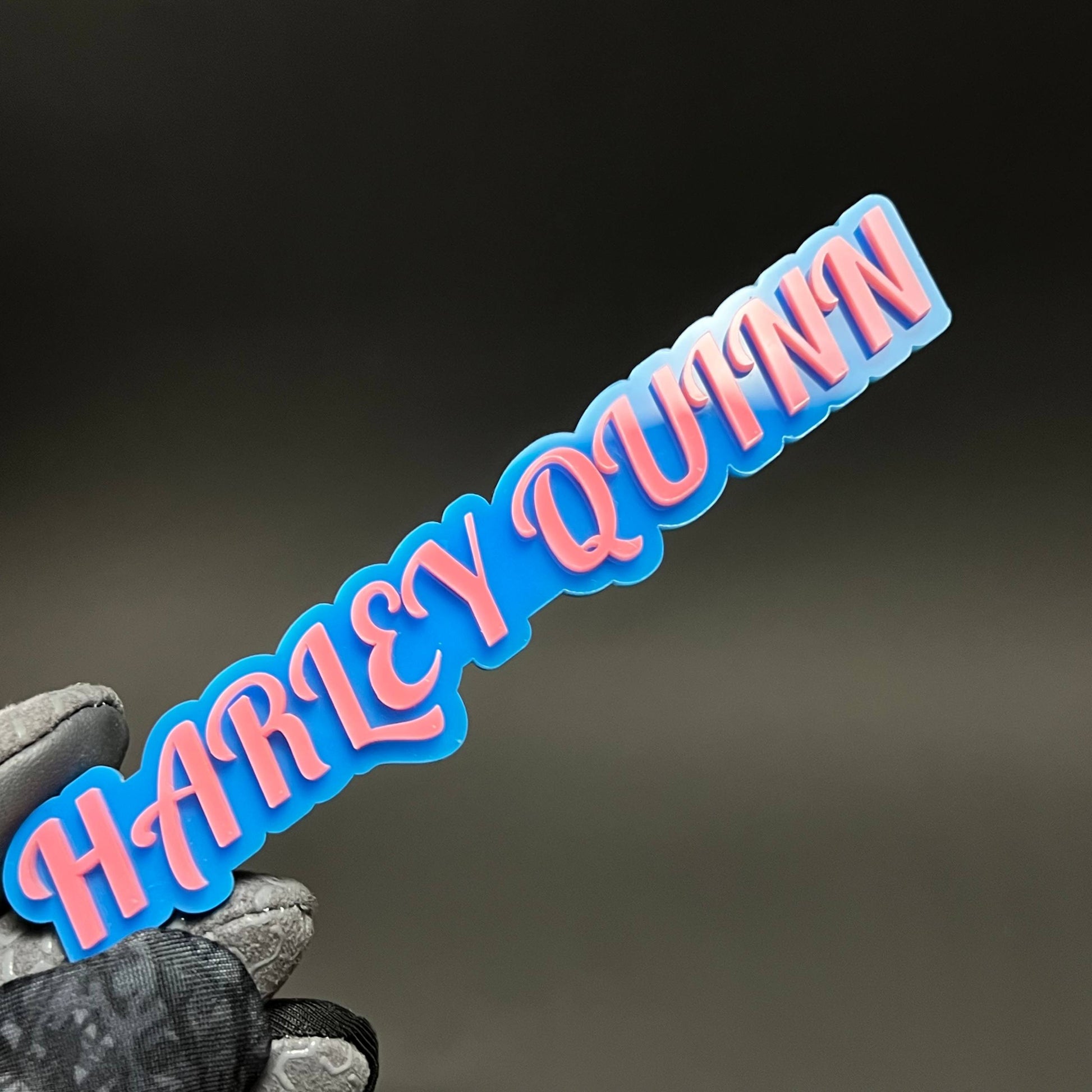1PC HARLEY QUINN 3D Acrylic Badge - Car Truck Emblem Fender Sticker
