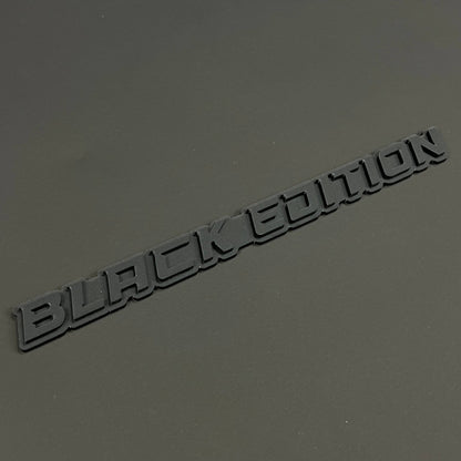 Black Edition 3D Acrylic Badge - Car Truck Emblem Fender Tailgate Trunk Sticker