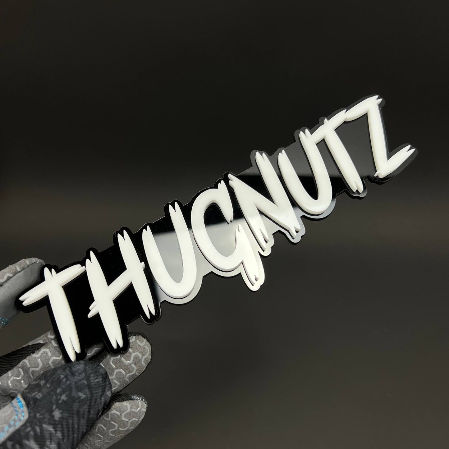 1PC THUGNUTZ 3D Acrylic Badge - Car Truck Emblem Fender Tailgate Trunk Sticker