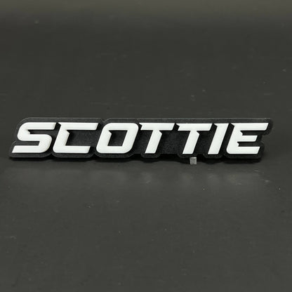 1PC SCOTTIE 3D Acrylic Badge - Car Truck Emblem Fender Tailgate Trunk Sticker
