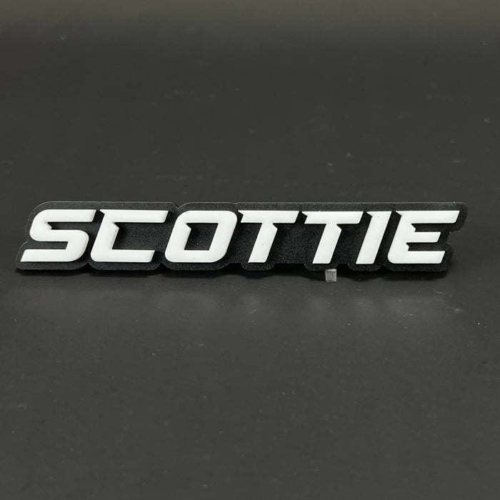 1PC SCOTTIE 3D Acrylic Badge - Car Truck Emblem Fender Tailgate Trunk Sticker
