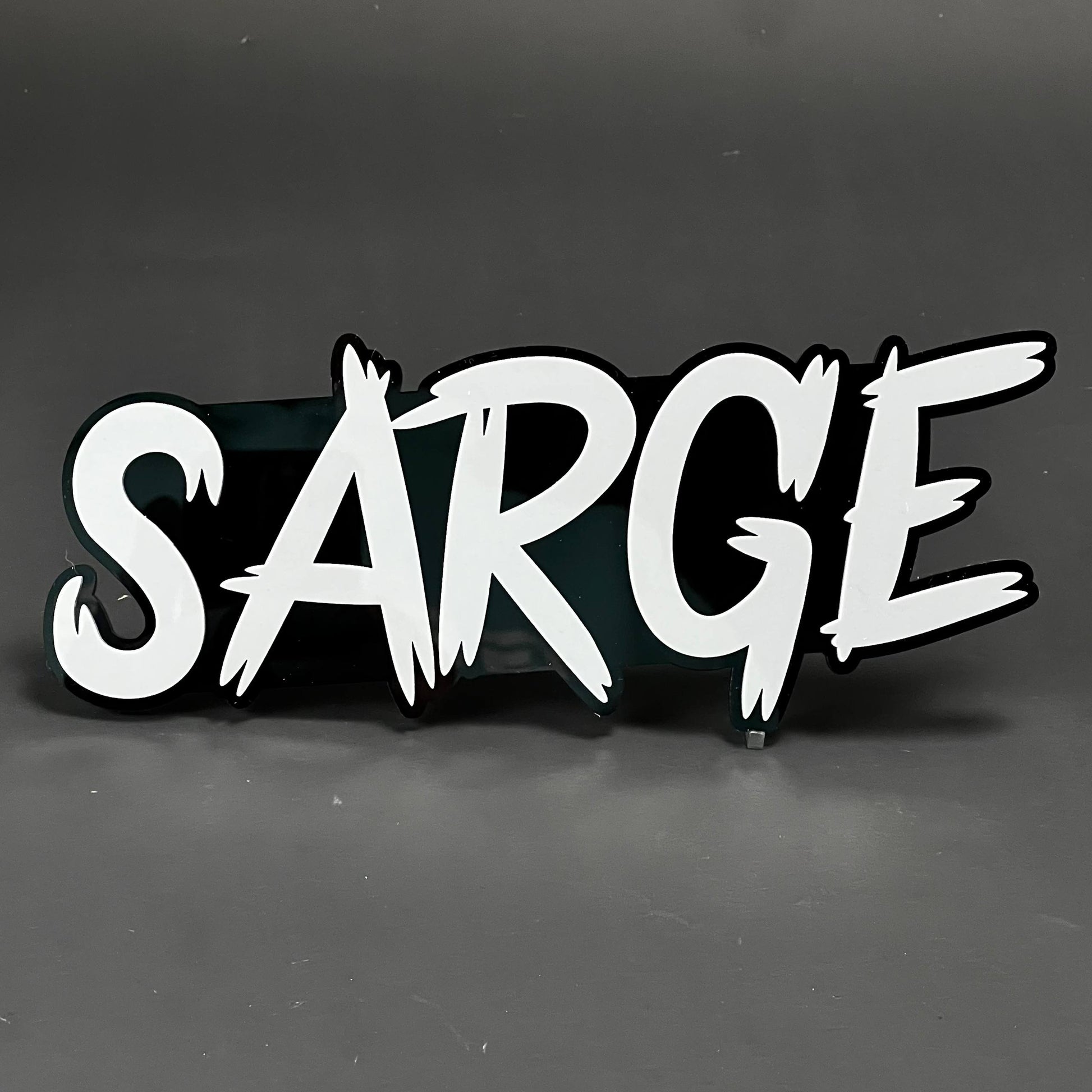 1PC SARGE 3D Acrylic Badge - Car Truck Emblem Fender Tailgate Trunk Sticker