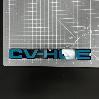 1PC CV-HOE 3D Acrylic Badge - Car Truck Emblem Fender Tailgate Trunk Sticker