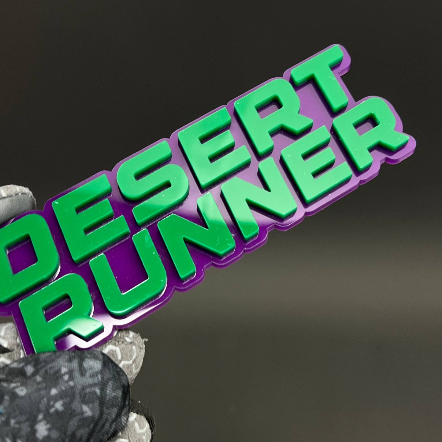 1PC DESERT RUNNER 3D Acrylic Badge - Car Truck Emblem Fender Sticker