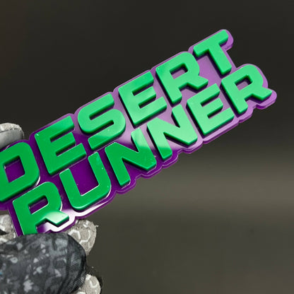 1PC DESERT RUNNER 3D Acrylic Badge - Car Truck Emblem Fender Sticker