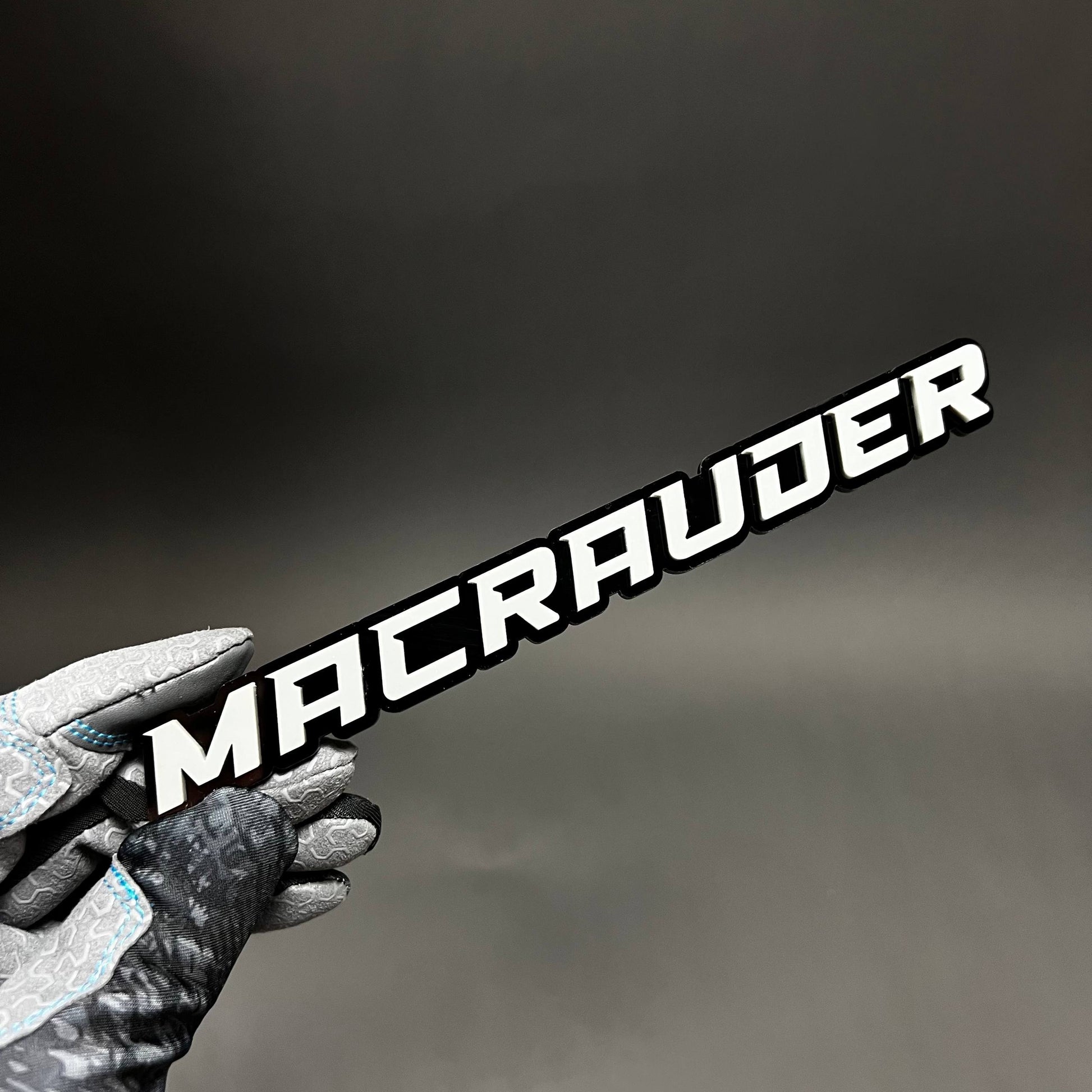 1PC MACRAUDER 3D Acrylic Badge - Car Truck Emblem Fender Tailgate Trunk Sticker