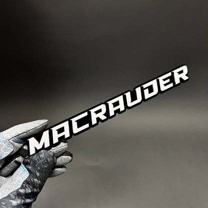 1PC MACRAUDER 3D Acrylic Badge - Car Truck Emblem Fender Tailgate Trunk Sticker