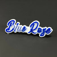 1PC Blue Rose 3D Acrylic Badge - Car Truck Emblem Fender Tailgate Trunk Sticker