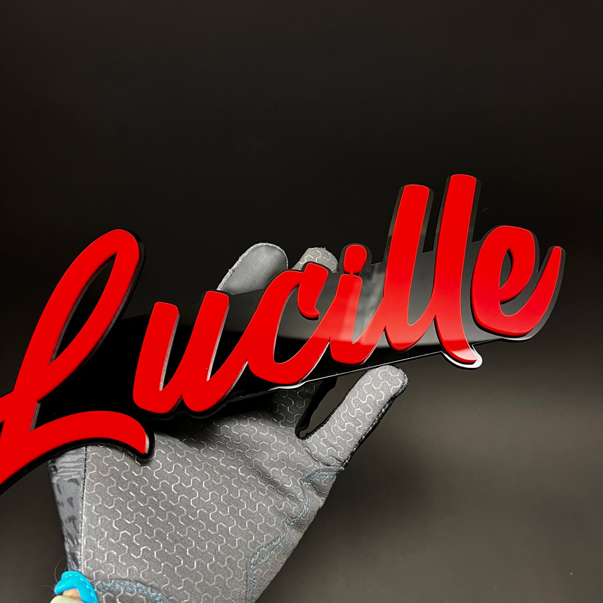 1PC Lucille 3D Acrylic Badge - Car Truck Emblem Fender Tailgate Trunk Sticker