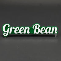 1PC Green Bean 3D Acrylic Badge - Car Truck Emblem Fender Tailgate Trunk Sticker