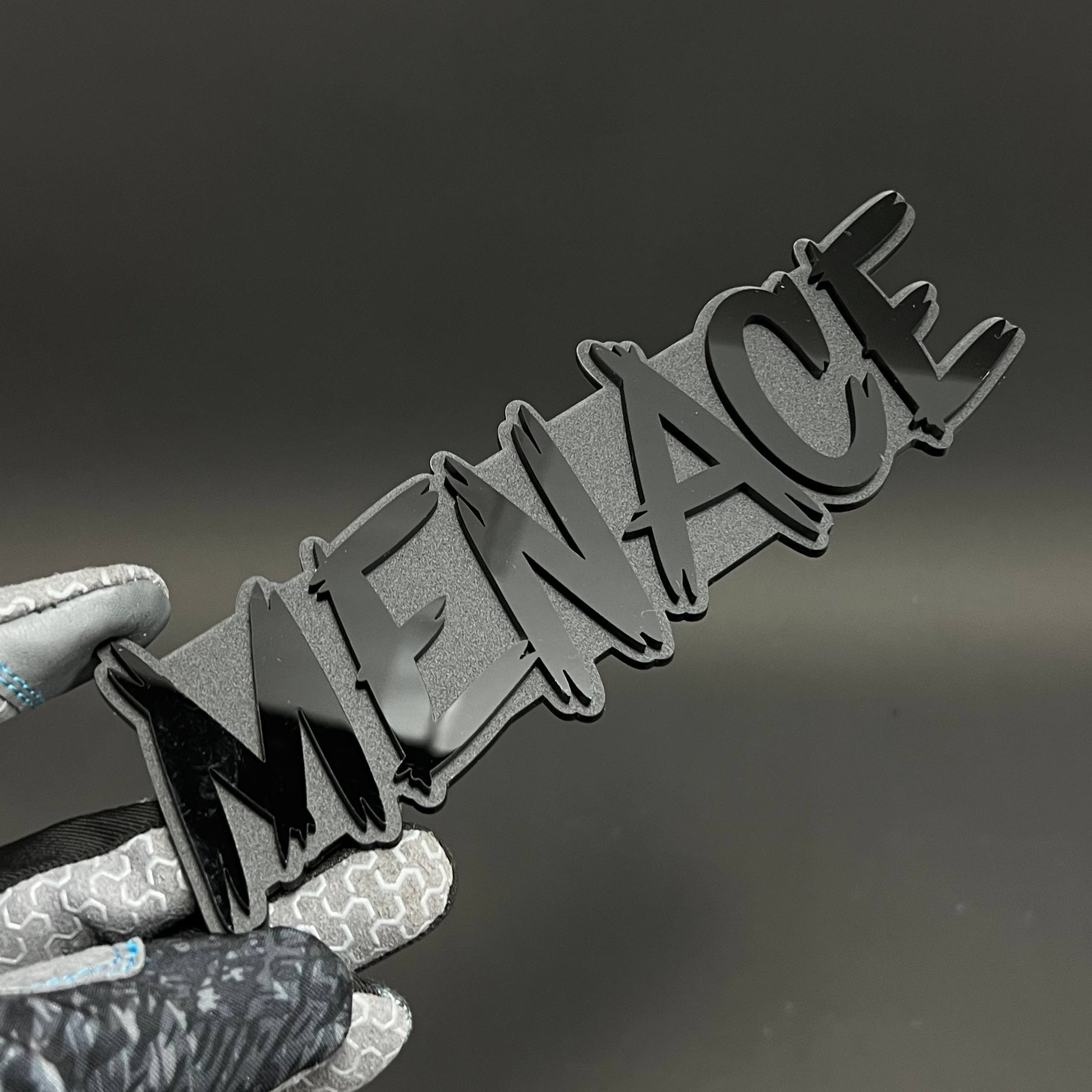 1PC MENACE 3D Acrylic Badge - Car Truck Emblem Fender Tailgate Trunk Sticker