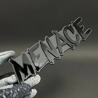 1PC MENACE 3D Acrylic Badge - Car Truck Emblem Fender Tailgate Trunk Sticker