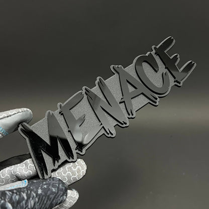 1PC MENACE 3D Acrylic Badge - Car Truck Emblem Fender Tailgate Trunk Sticker