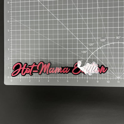 1PC Hot-Mama Edition 3D Acrylic Badge - Car Truck Emblem Fender Sticker