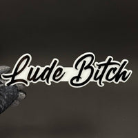 1PC Lude Bitch 3D Acrylic Badge - Car Truck Emblem Fender Tailgate Trunk Sticker