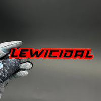 1PC LEWICIDAL 3D Acrylic Badge - Car Truck Emblem Fender Tailgate Trunk Sticker