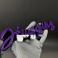 1PC Huggins 3D Acrylic Badge - Car Truck Emblem Fender Tailgate Trunk Sticker