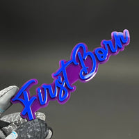 1PC First Born 3D Acrylic Badge - Car Truck Emblem Fender Tailgate Trunk Sticker