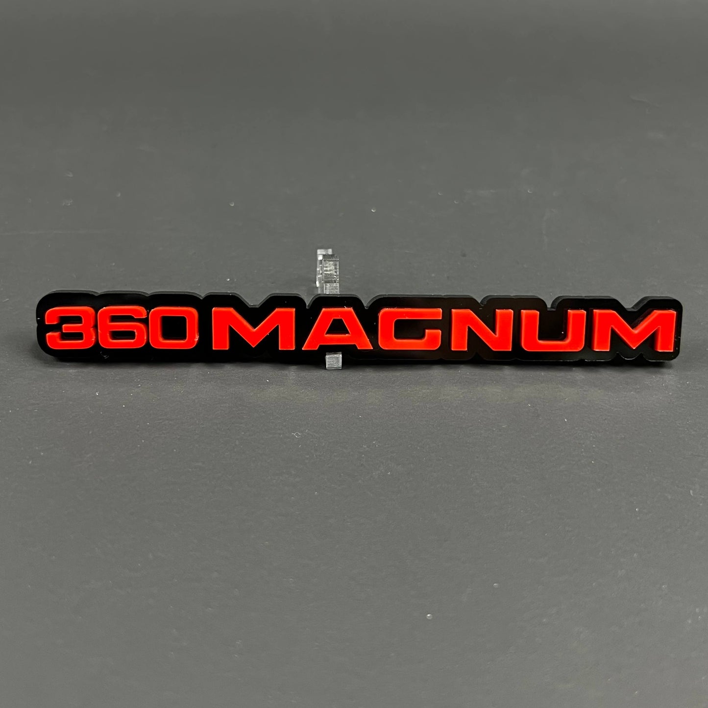 1PC 360MAGNUM 3D Acrylic Badge - Car Truck Emblem Fender Tailgate Trunk Sticker